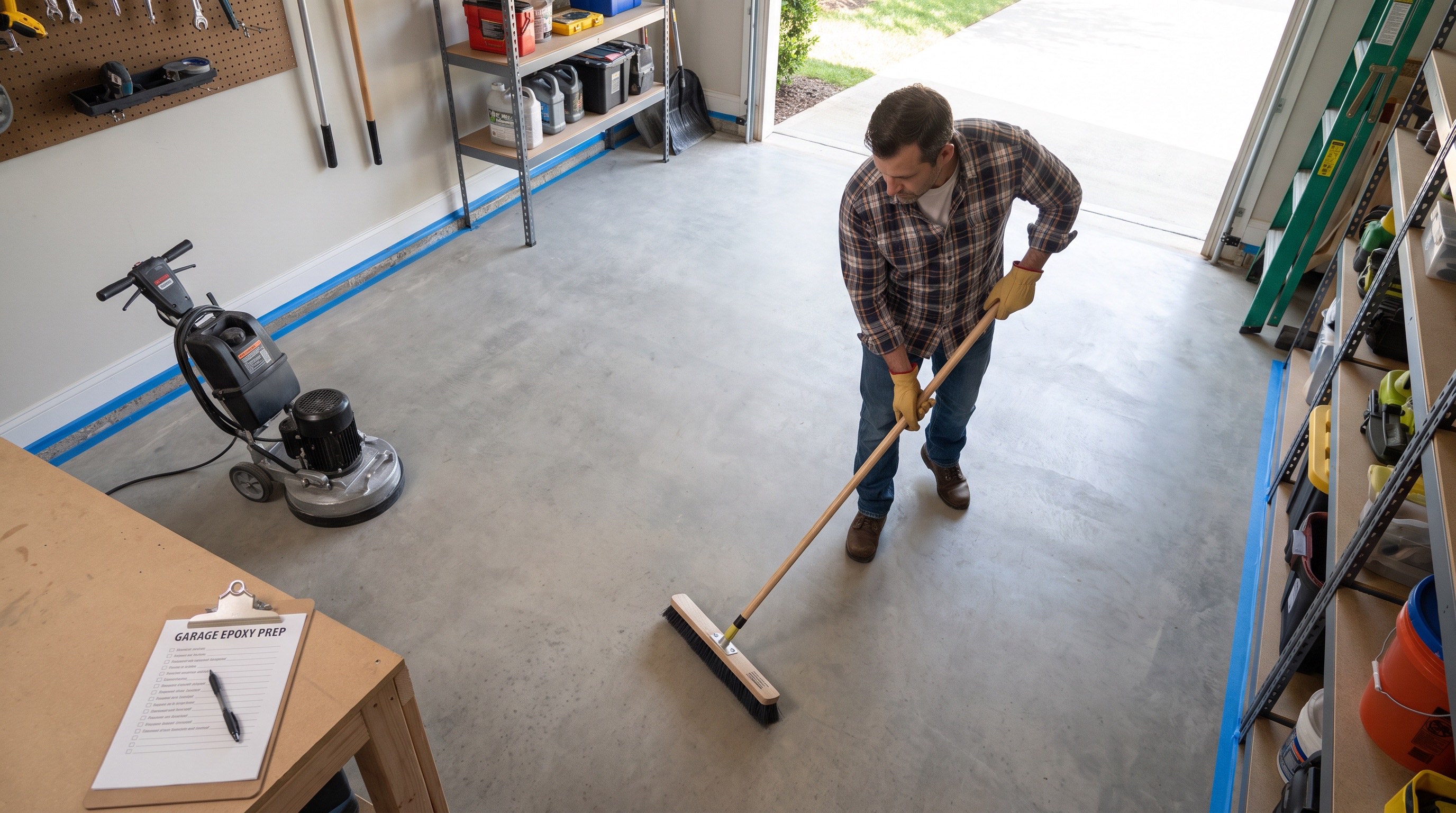 How to prepare Nashville garage for epoxy pre-install checklist